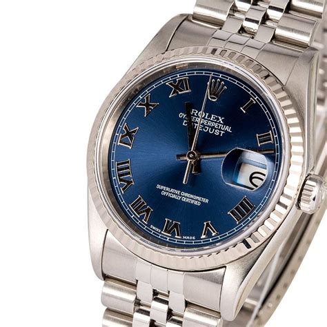 rolex 16234 blu romani jubilee bracelet|rolex 1623 blue dial.